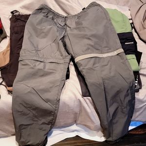 Primitive Nylon Pants Large zip off to shorts